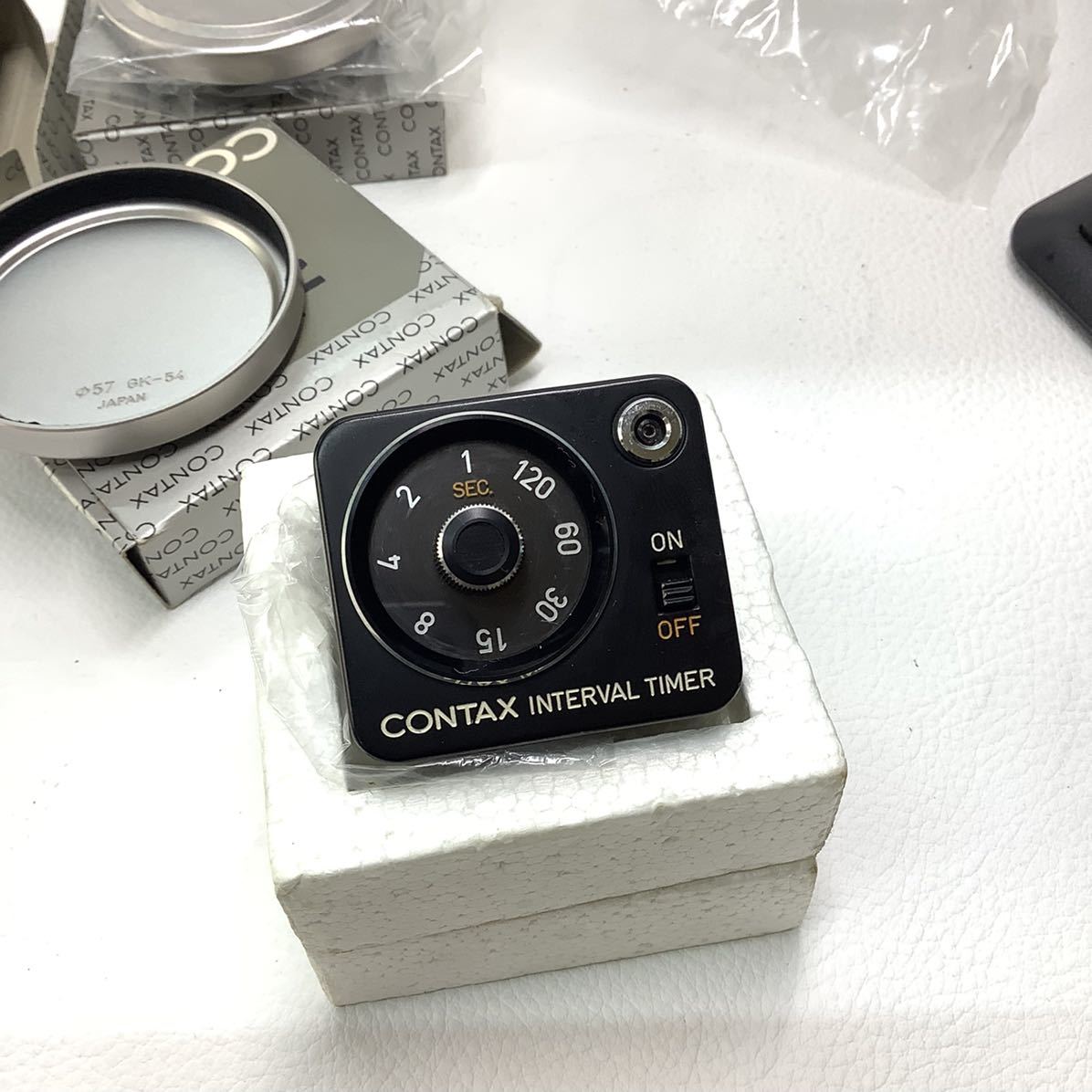 062★CONTAX メタルキャップ φ57 GK-54 INTERVAR TIMER GK-54 Contax Lens eBay LC-4532公式 Mount