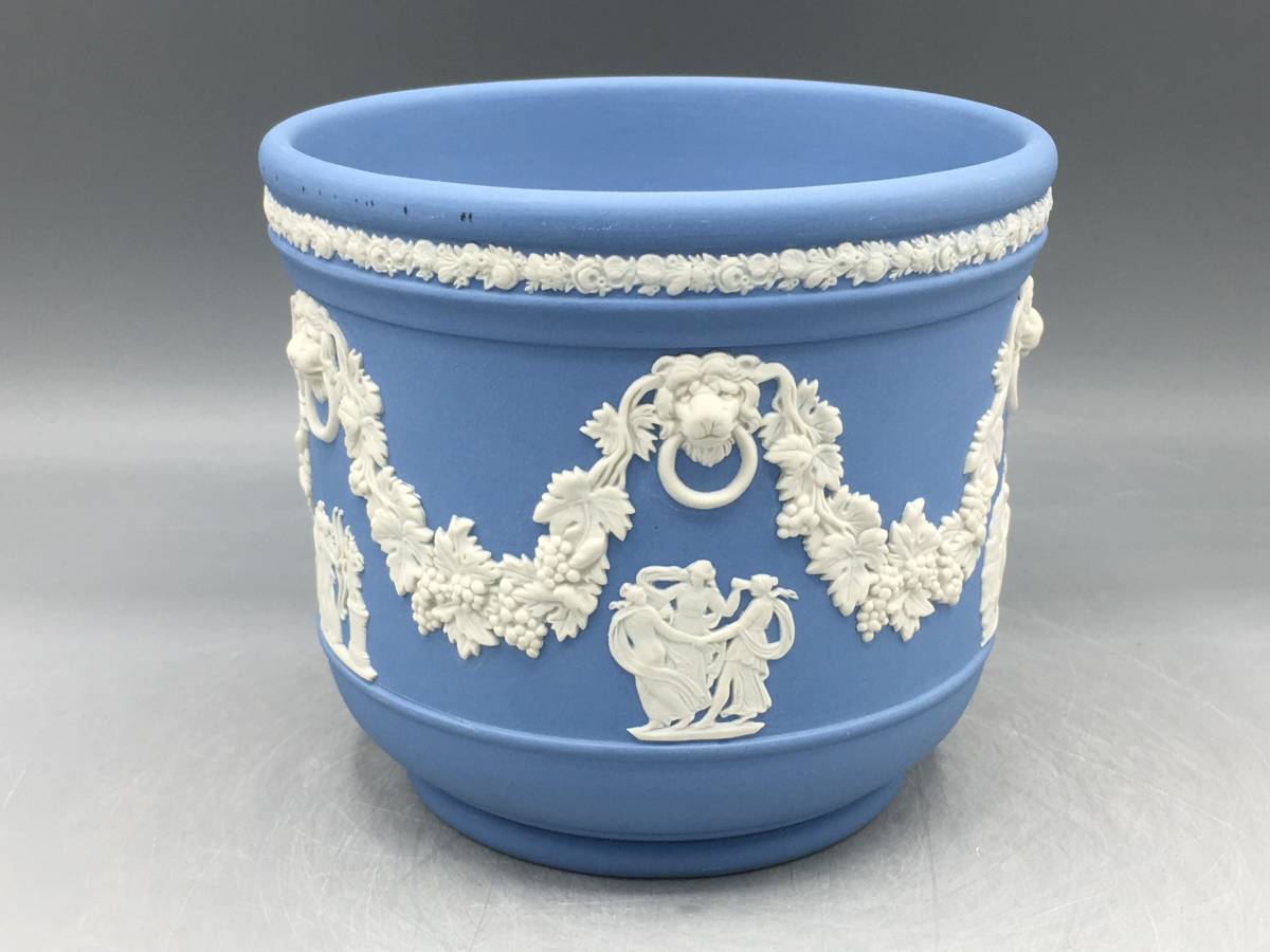 ウェッジウッド  ジャスパー 陶器 ボウル型 花器 ジャスパー ウェッジウッド 花瓶 ポット セージ 2026年最新Yahoo