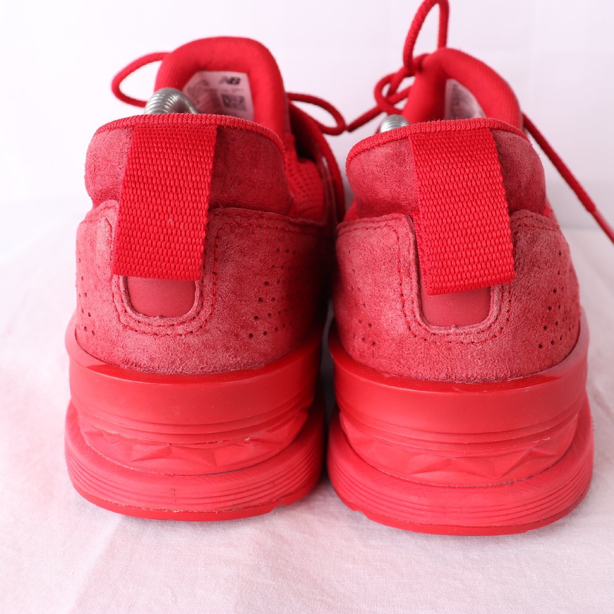 574 ニューバランス 27.5cm/new balance レッド 中古 古着 メンズ 