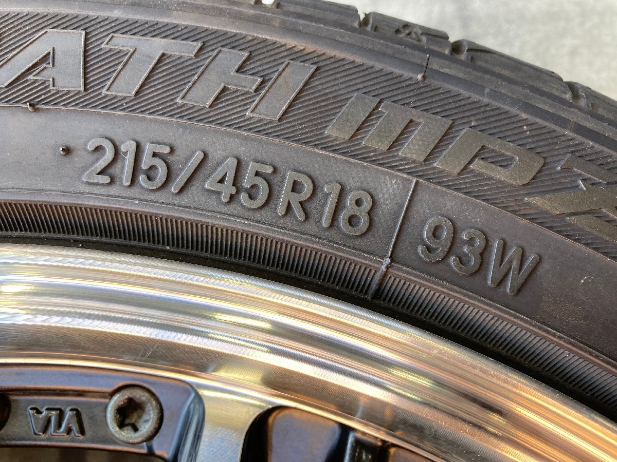 □2837 手渡し大歓迎! バリ山! STEINER ENKEI ノア ヴォクシー ステップワゴン 等 18インチ 7J +48 5H 114.3 アルミホイール 215/45R18 Traditional | Sauerandsteiner NBAファイナル 写真5枚 国際