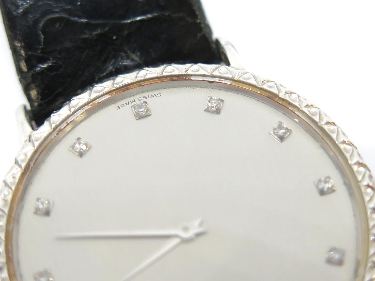 1円〓03楽市〓 BAUME＆MERCIER ボーム＆メルシエ K18WG 12Pダイヤ 