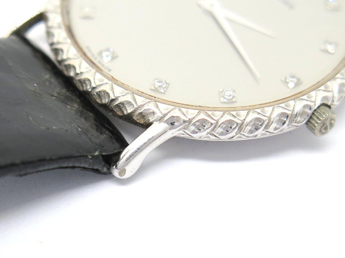 1円〓03楽市〓 BAUME＆MERCIER ボーム＆メルシエ K18WG 12Pダイヤ 