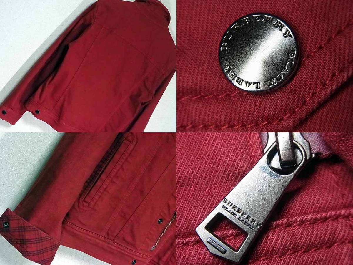 希少Lサイズ！極上の逸品！魅惑のレッド デニムジャケット チェック