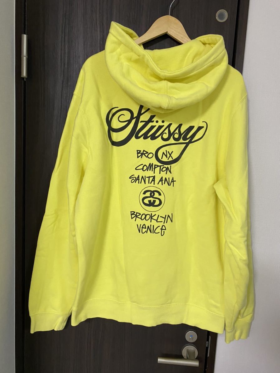 【格安，大人気】 ステューシー stussy STUSSY ワールドツアー プルオーバーパーカー XLサイズ オールドステューシー トレーナー ジップアップパーカー(パーカ)｜売買されたオークション情報、yahooの商品情報を 男性用