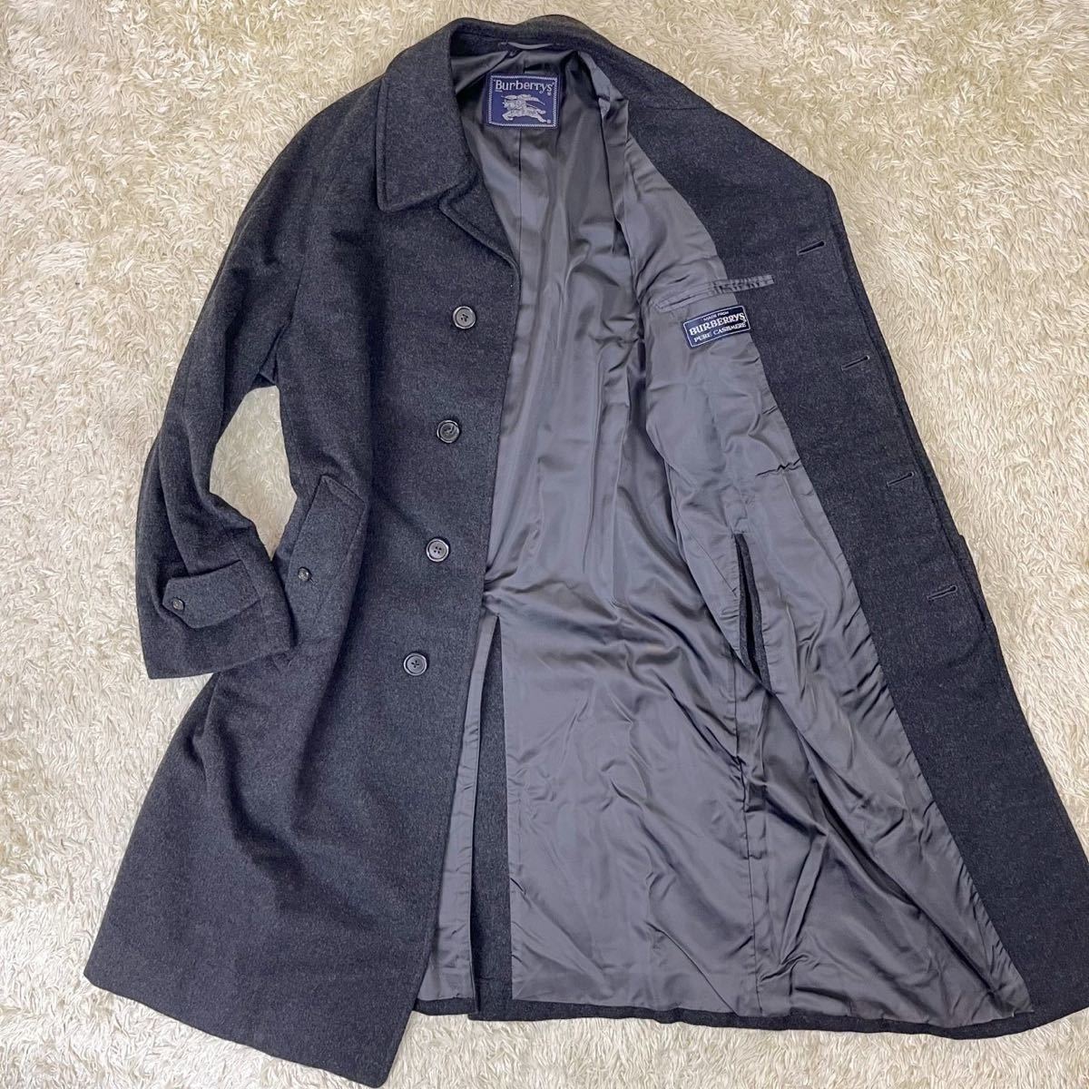 希少 高級 BURBERRY LONDON カシミヤ混 ステンカラーコート 【楽天市場 