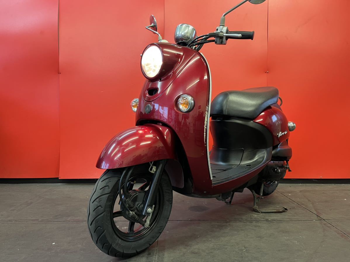 人気セール，限定SALE YAMAHA VINO SA37J 2009年式 16497㎞ 中古車 実働車 4サイクル FI バッテリー新品 検索→ヤマハ ビーノ 可愛い 人気車両 全国配送可