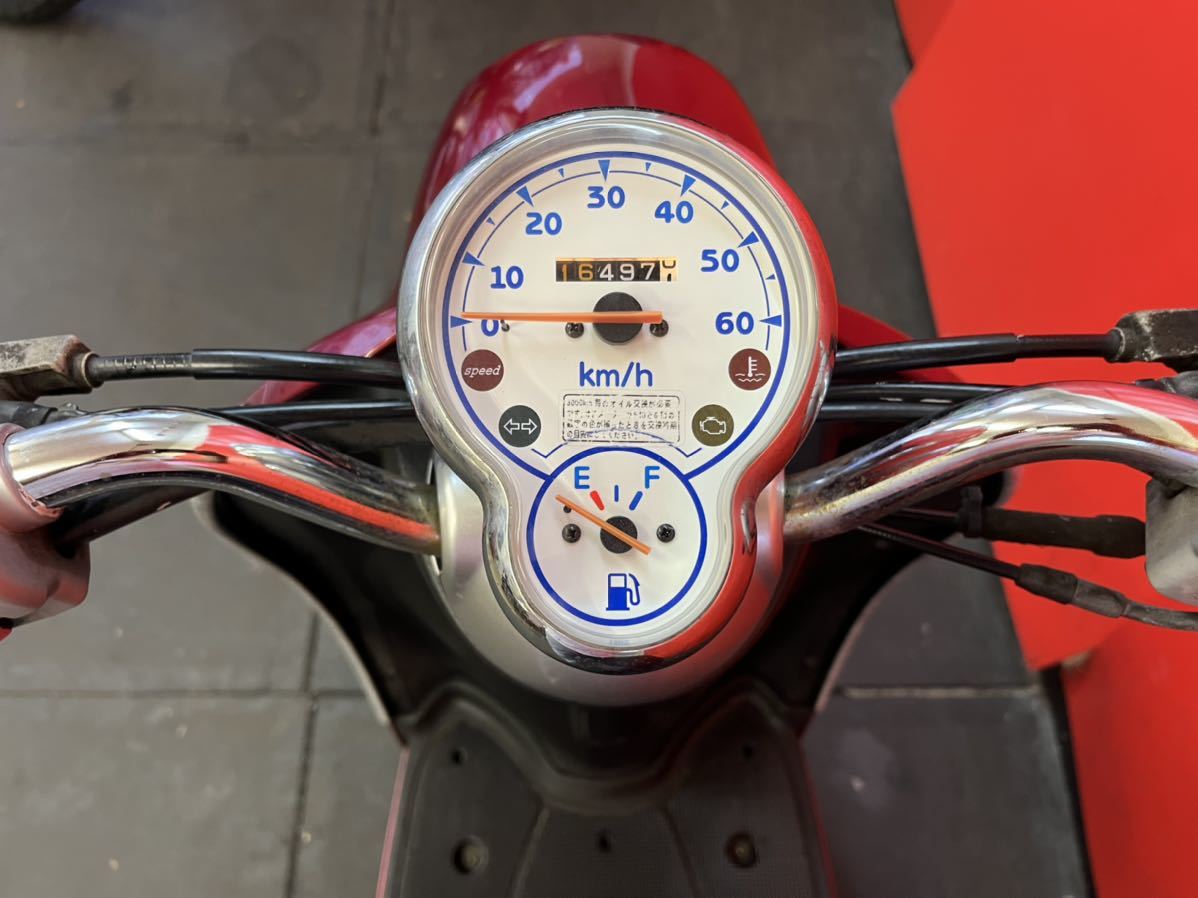 人気セール，限定SALE YAMAHA VINO SA37J 2009年式 16497㎞ 中古車 実働車 4サイクル FI バッテリー新品 検索→ヤマハ ビーノ 可愛い 人気車両 全国配送可