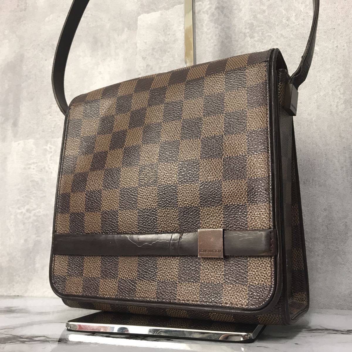 1円〜 美品 LOUIS VUITTON ダミエ エベヌ トライベッカ ミニ 