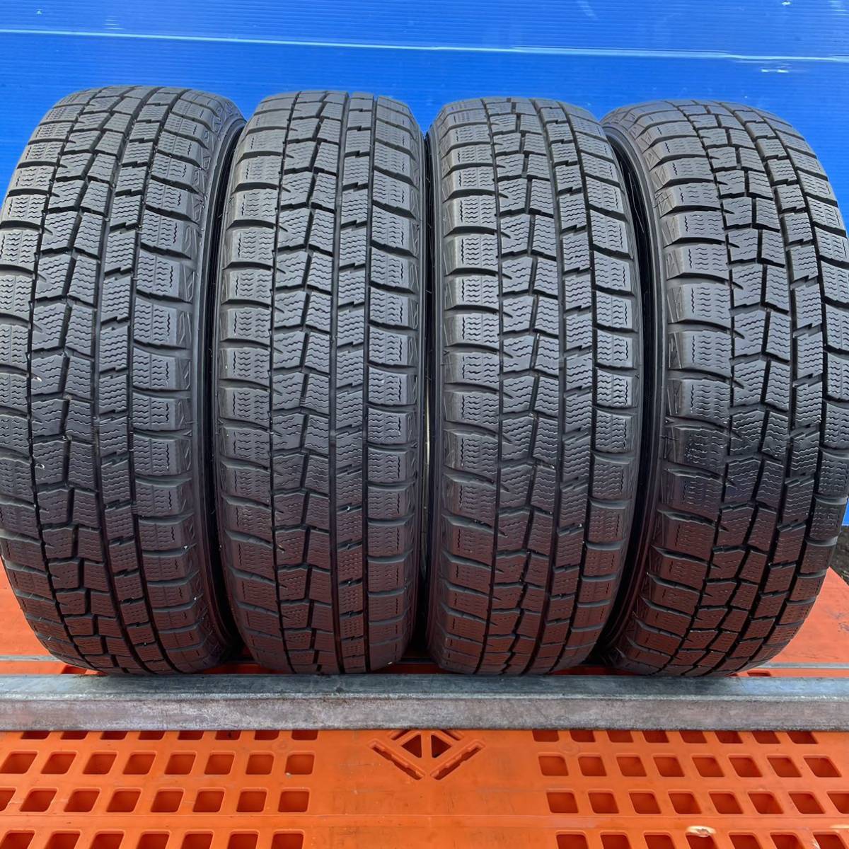 165/65R14 ダンロップ WINTERMAXX 165/65/14 スタッドレスタイヤ4本 