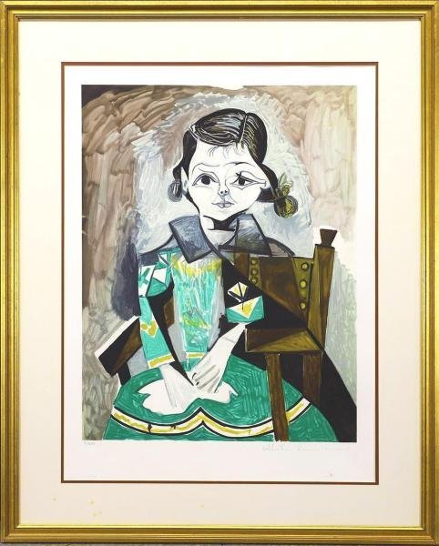 真作】【WISH】パブロ・ピカソ Pablo Picasso リトグラフ 約12号 大作