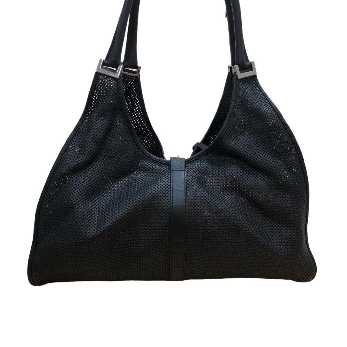 1円スタート GUCCI グッチ 01717 ジャッキー レザー パンチング 