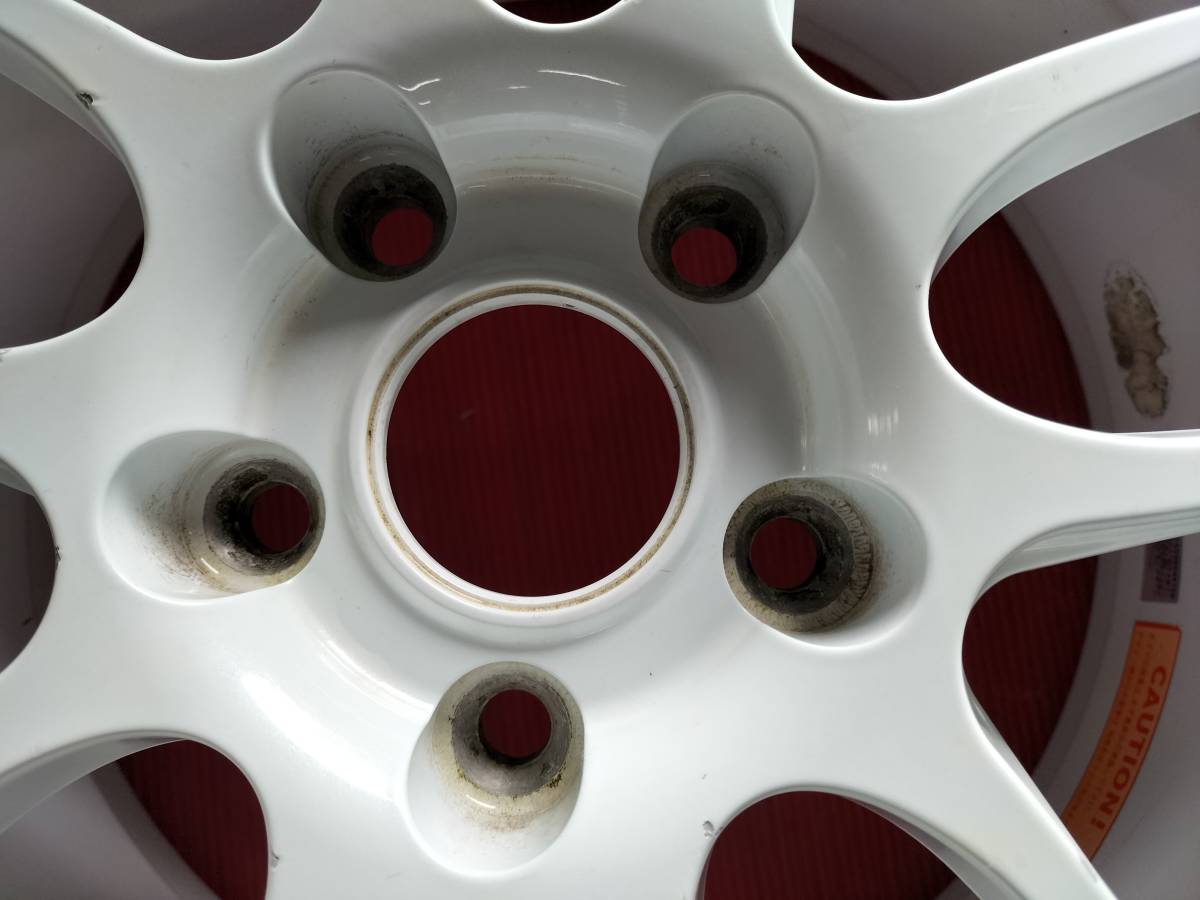 pf01 17インチ エンケイ ハブ径約75 鍛造アルミホイール1本のみ