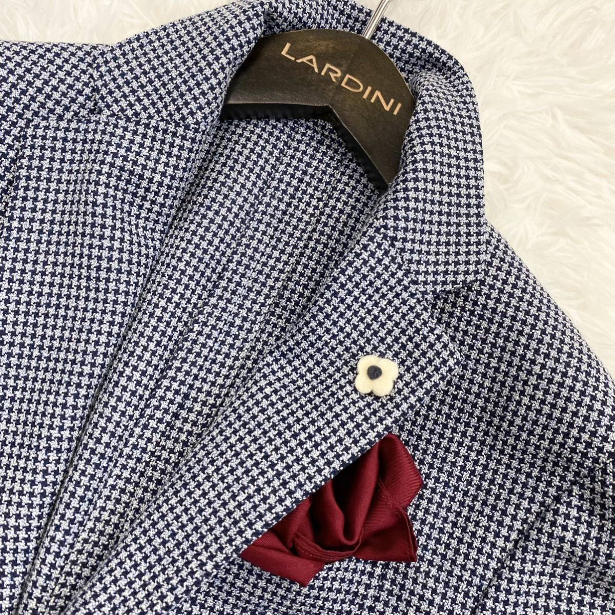 ☆超高級 シルク素材【超美品】ラルディーニ LARDINI ☆ブートニエール