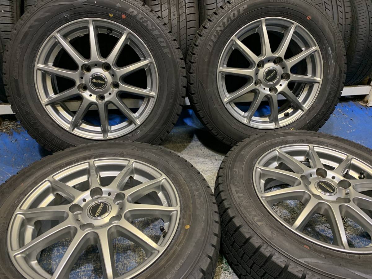 最終価格 スタッドレス 15インチセット エスクァイア ノア ヴォクシー WAREN 6.0J+50 ダンロップ WINTER MAXX WM02 195/65-15 195/65R15