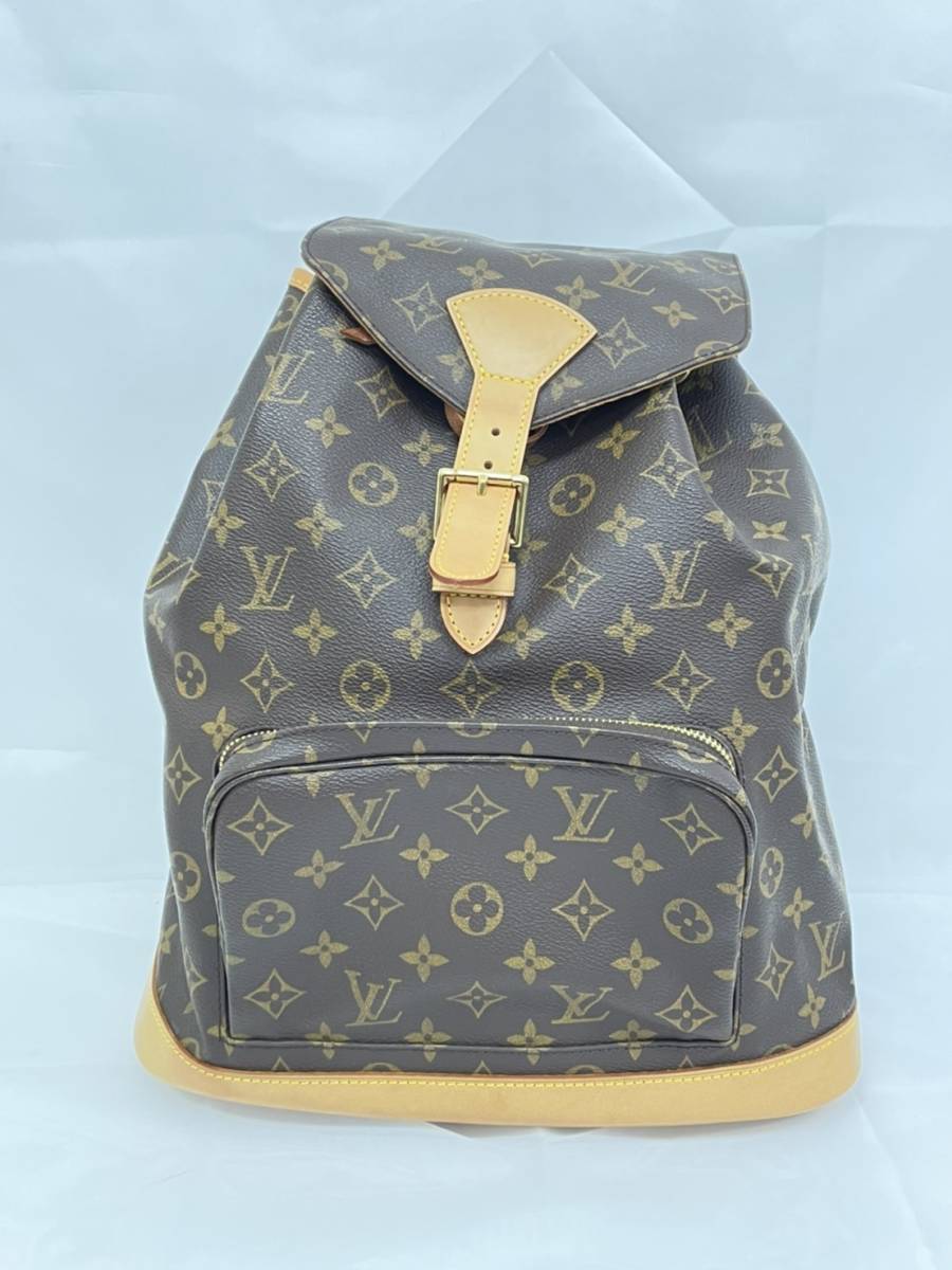 現状品 美品 LOUIS VUITTON ルイヴィトン モノグラム モンスリGM M51135 リュックサック バックパック ルイヴィトン VUITTON モノグラム 中古品 LV 中古