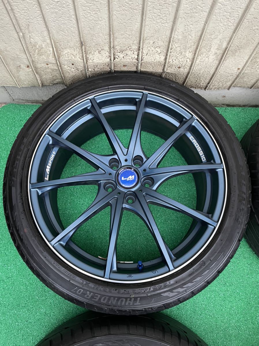 希少 LEHRMEISTER LM SPORT CROSS10 19インチタイヤ・ホイール4 希少 LEHRMEISTER LM SPORT CROSS10 19インチタイヤ・ホイール4