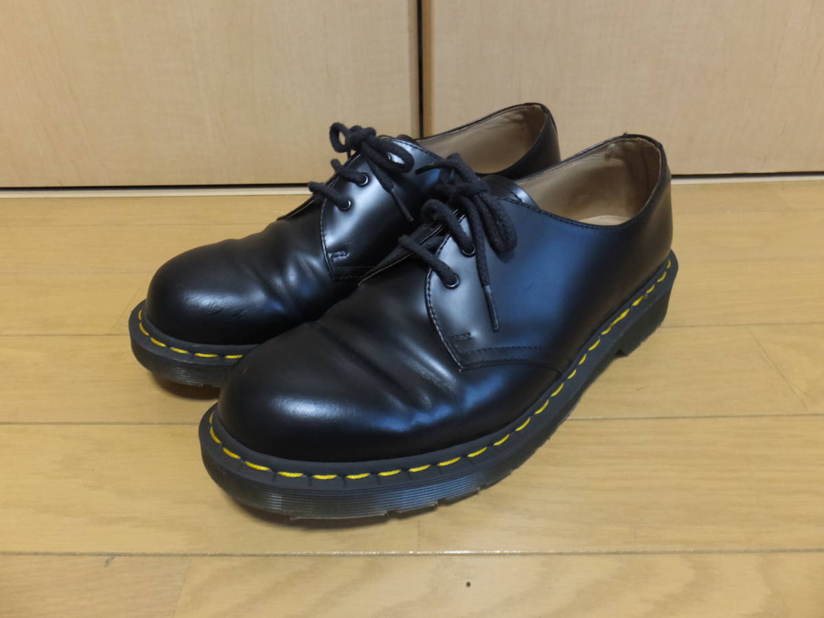  コムデギャルソン オムドゥ&times;ドクターマーチン Dr. Martens ３ホールシューズ 黒 ＵＫ９(男性用)｜売買されたオークション情報、yahooの商品情報をアーカイブ公開 - オークファン 靴