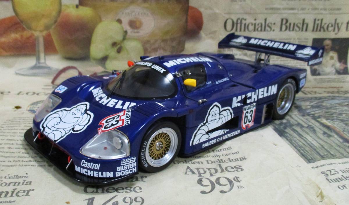 Sauber 1⁄18 C9 Exoto #63 0 - Model Car Mercedes-Benz Yahoo