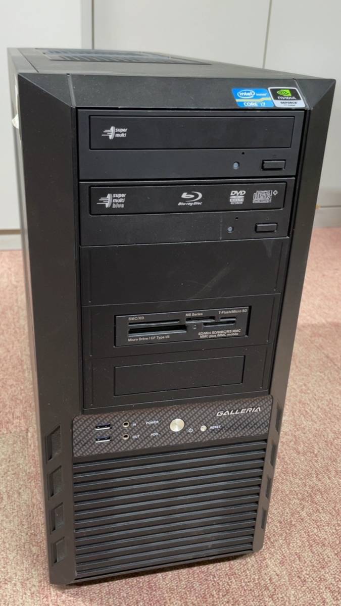 ☆中古☆Galleria ガレリア ゲーミングPC パソコン本体 windows7