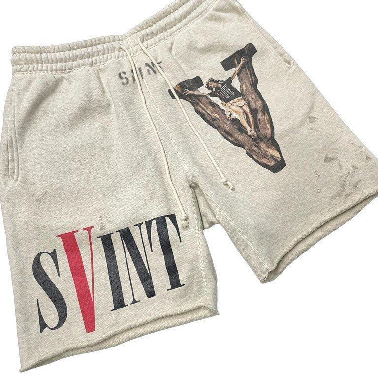 SAINT MICHAEL (セントマイケル) 22SS×Vlone Sweat Shorts ヴィーロン 