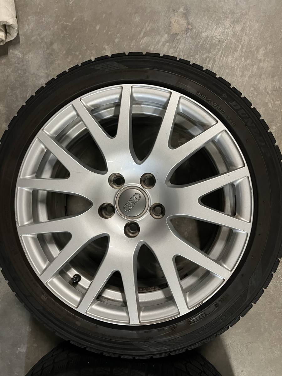 AUDI 純正 スタッドレス センターキャップ付き 17inホイール 8.5J ET50 