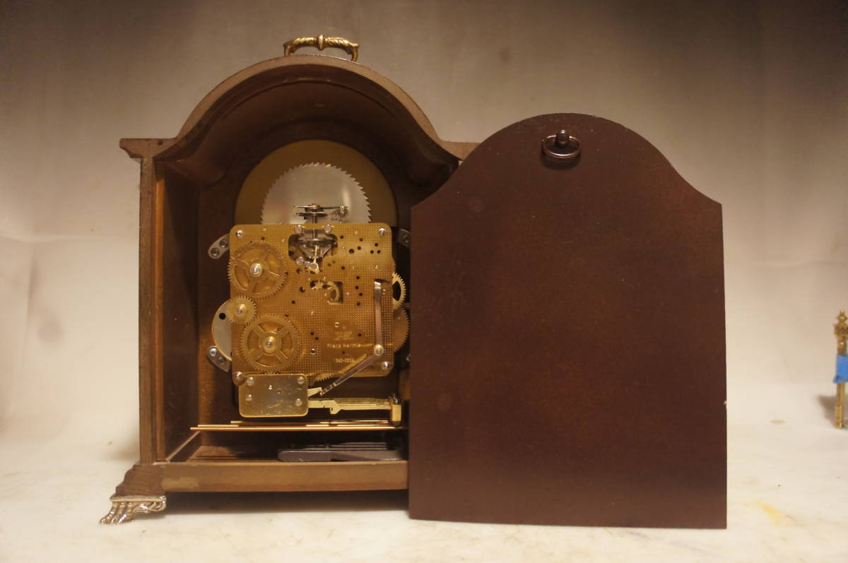 希少品 Hermle ゼンマイ式置き時計 ムーンフェイズ ドイツ製 希少品