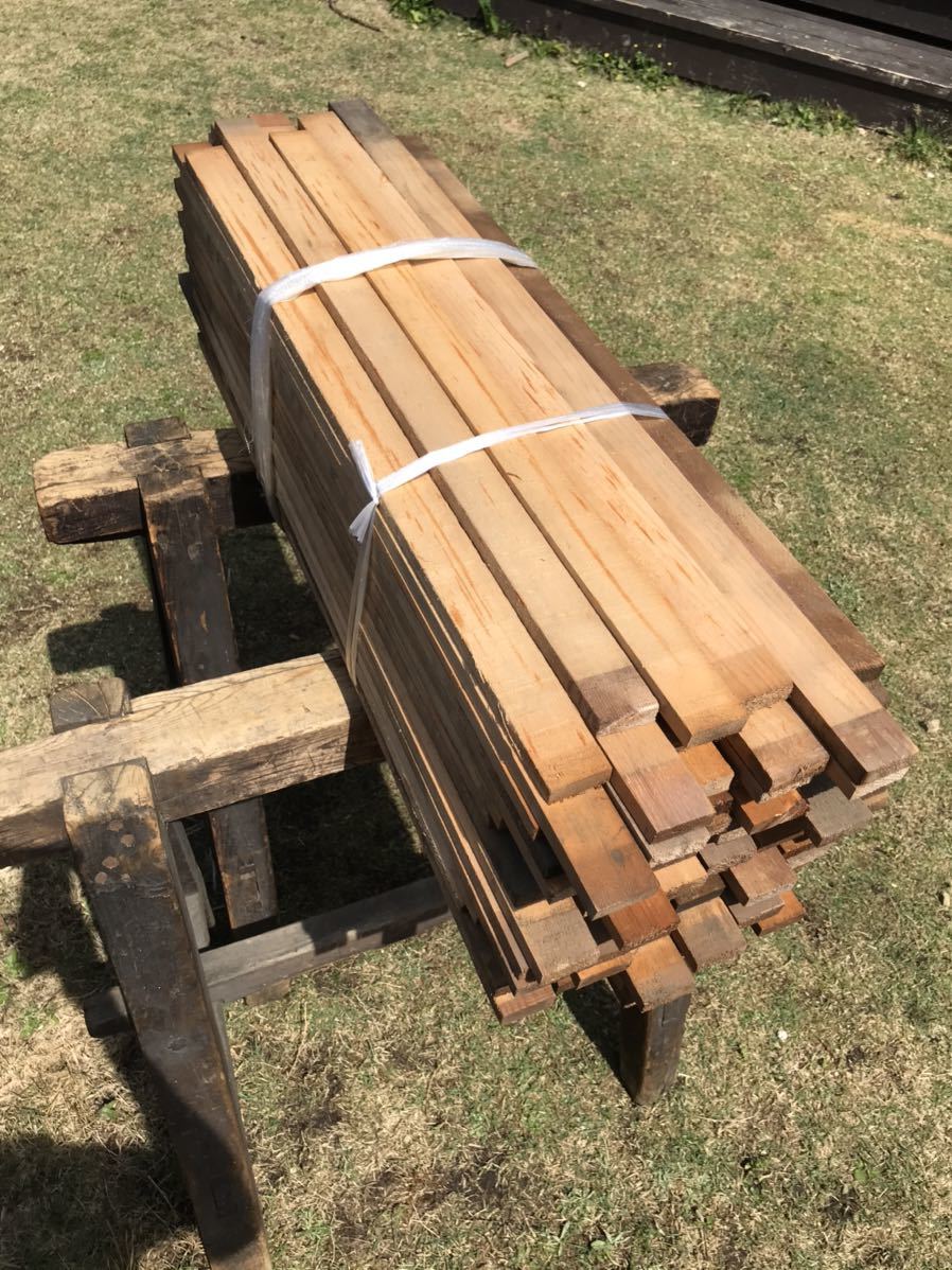木曽ひのき 角材 70～85cm×3.5cm程度×1.2cm程度 147本 木曽