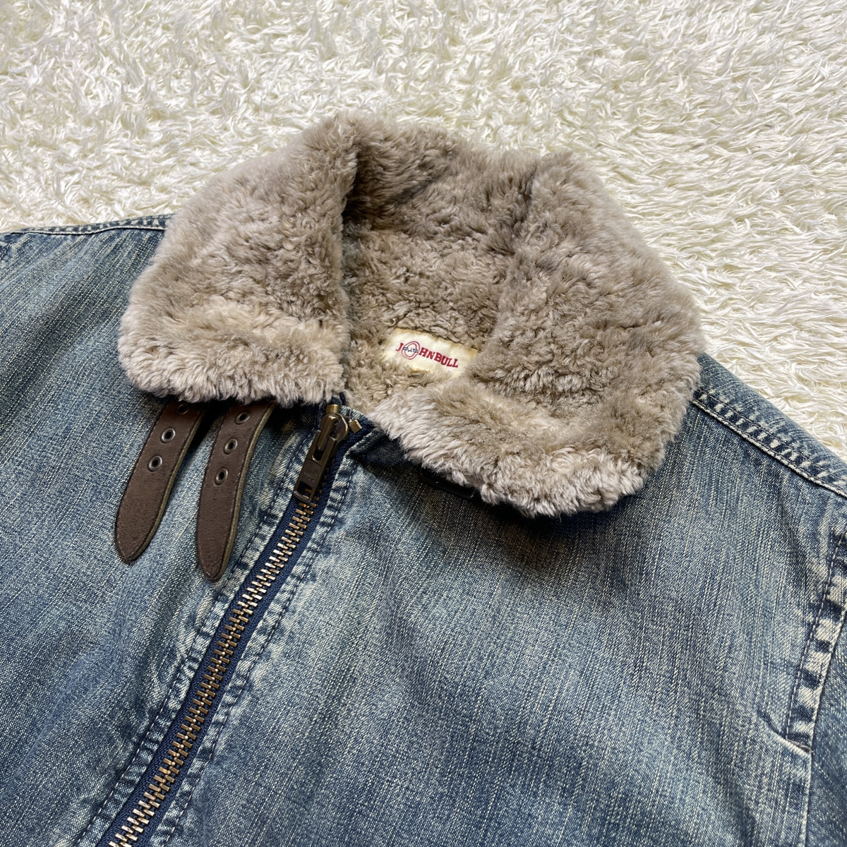 美品 ジョンブル【抜群の逸品】JOHNBULL デニムジャケット 裏ボア 