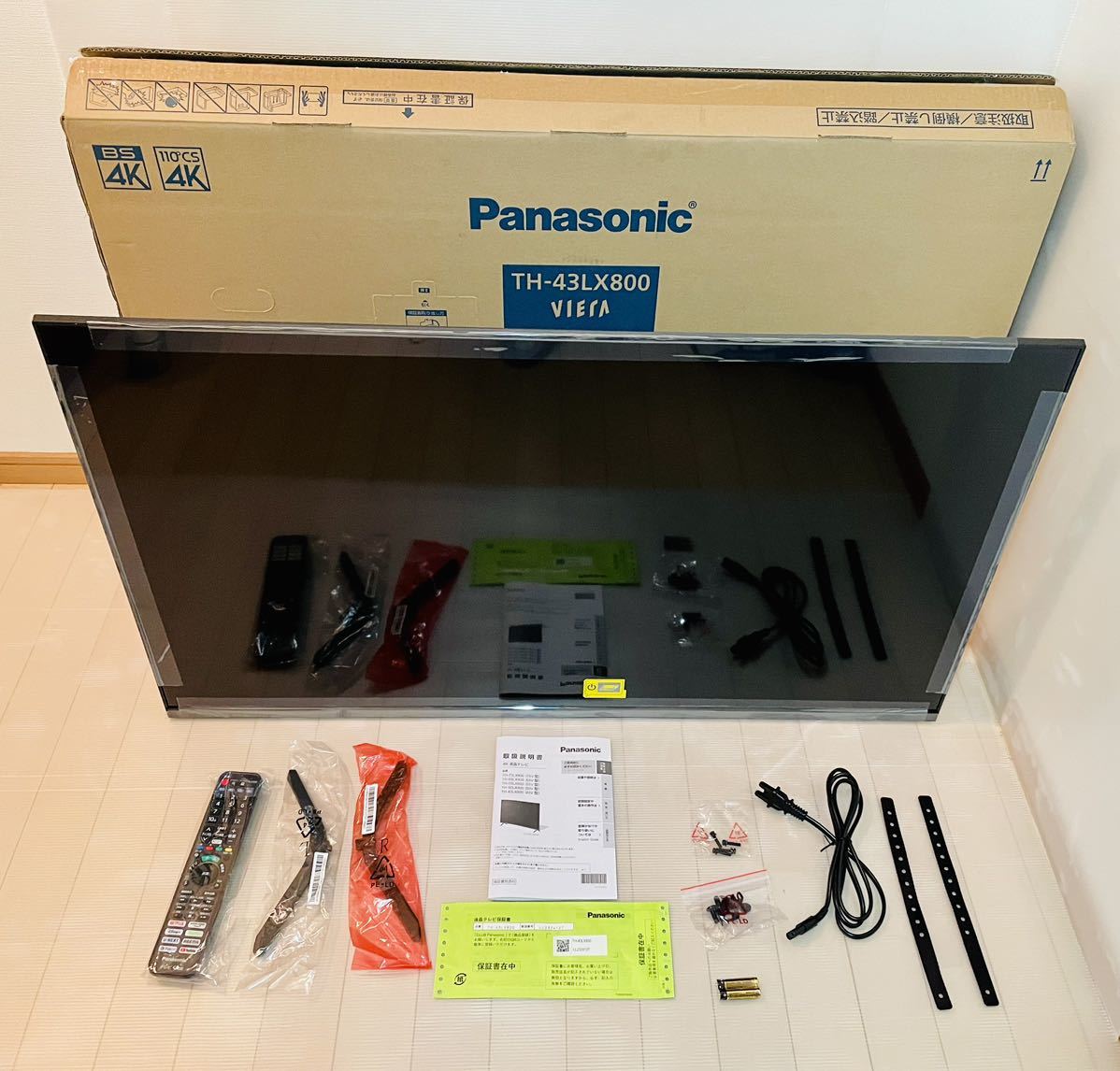 中古】〔展示品〕 VIERA(ビエラ) パナソニック TH-43LX800 ［43V型 