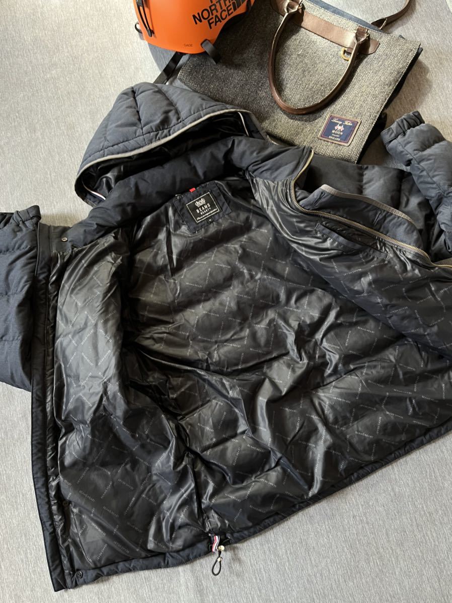 美品 BEAMS HEART ビームス ハート フーデット ダウンジャケット 羽毛 