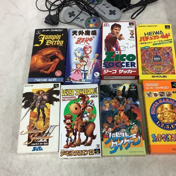1円〜 訳あり スーファミ 本体、ソフト スーパーマリオコレクション、ダービースタリオンII、バトルタイクーン他