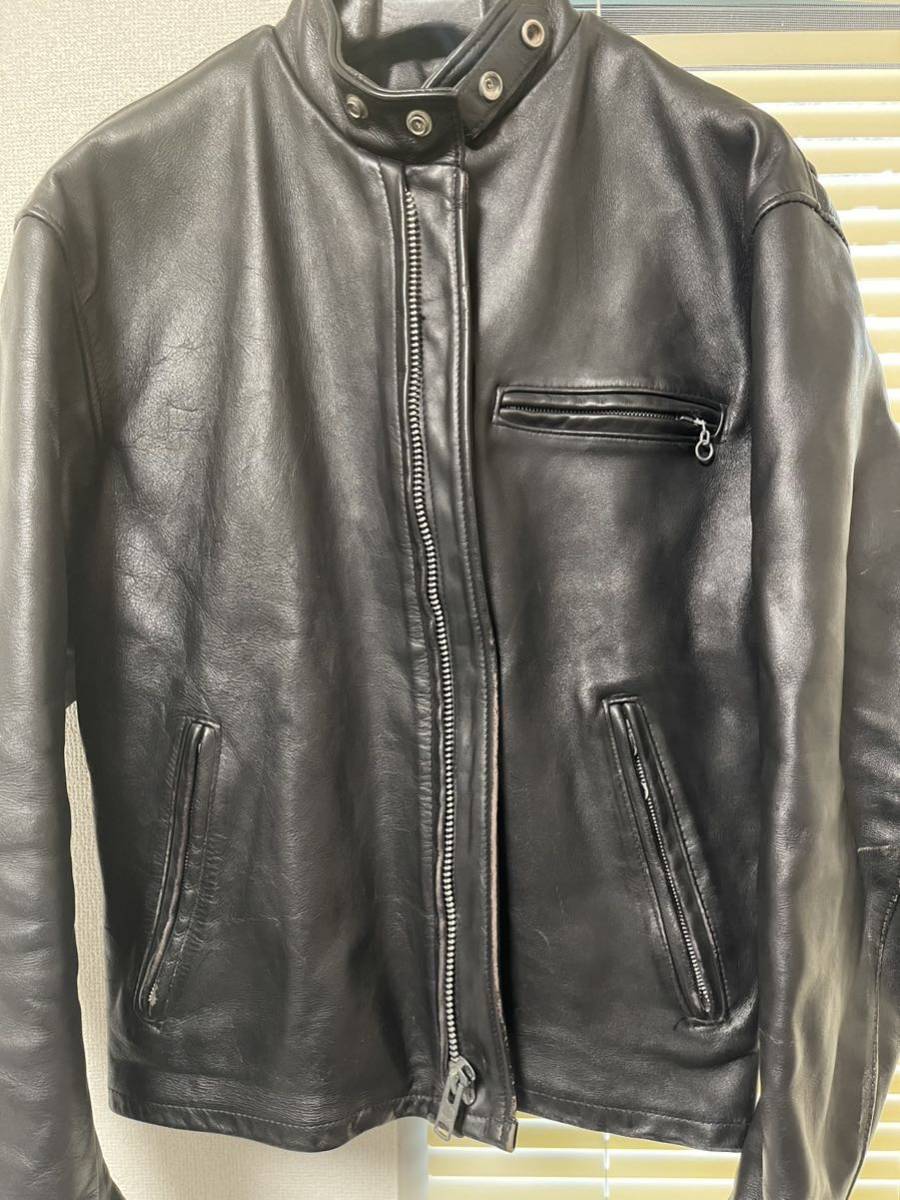 Schott シングルライダース ブラック 641 42 ボアライナー付き