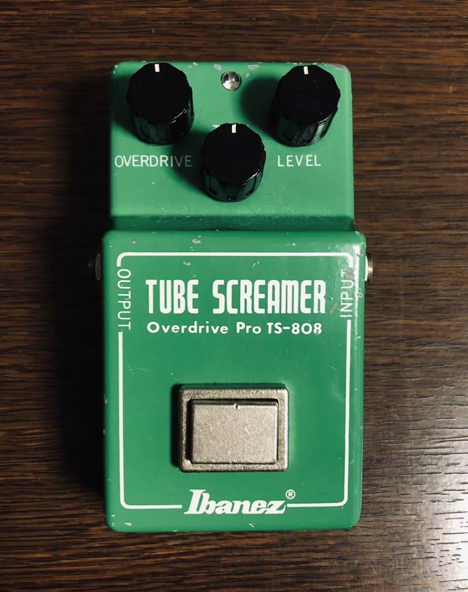 Ibanez TUBE SCREAMER Overdrive Pro TS-808 RC4558P MALAYSIA 1980年