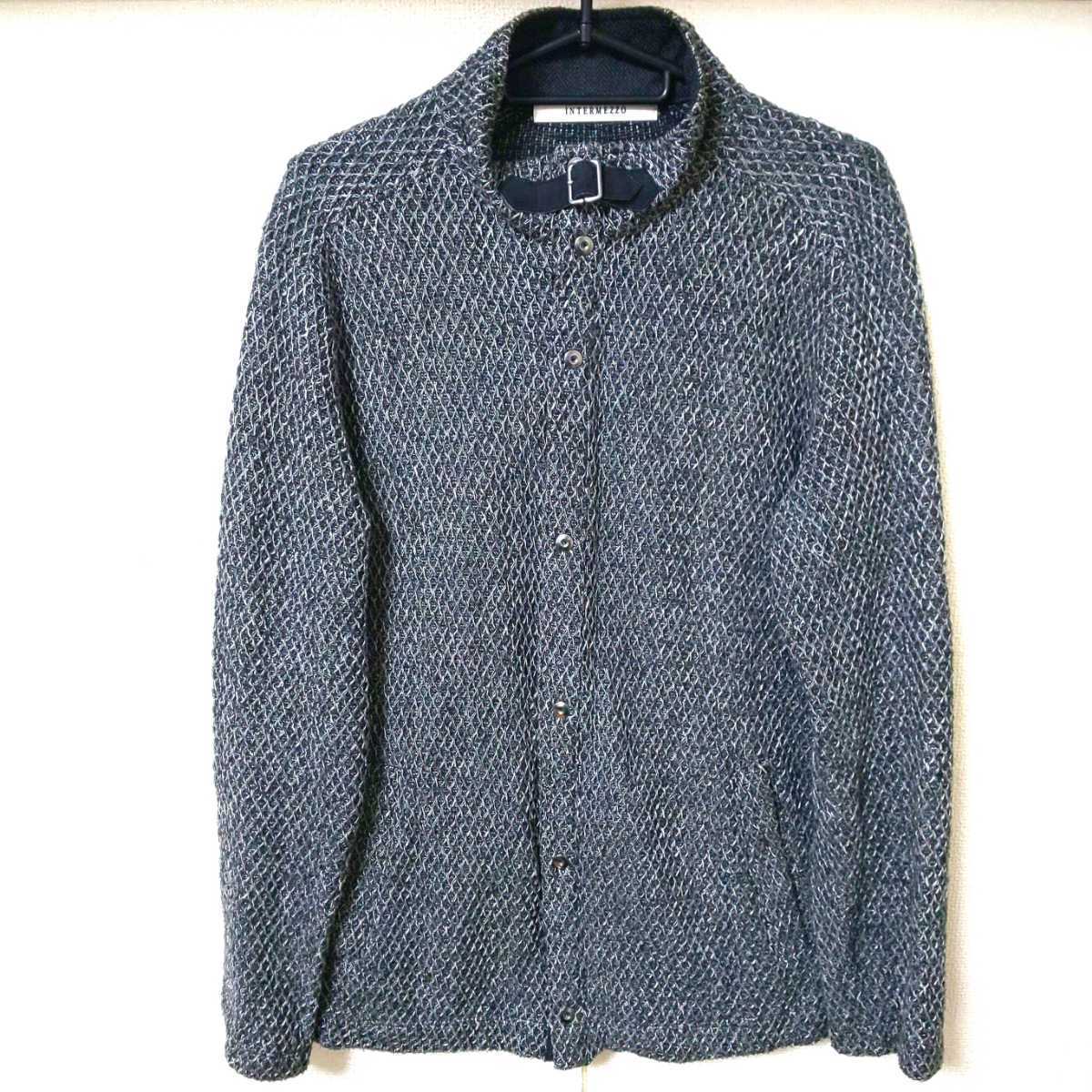 【100%新品，本物保証】 INTERMEZZO ジャケット アウター 長袖 Lサイズ 古着 ノーカラー インターメッツォ(その他)｜売買されたオークション情報、yahooの商品情報をアーカイブ公開 - オークファン その他