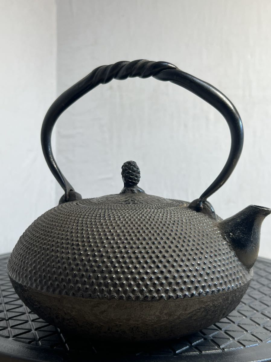 鉄瓶　宝袋形　煎茶道具 人気，100%新品 煎茶道具 鉄瓶