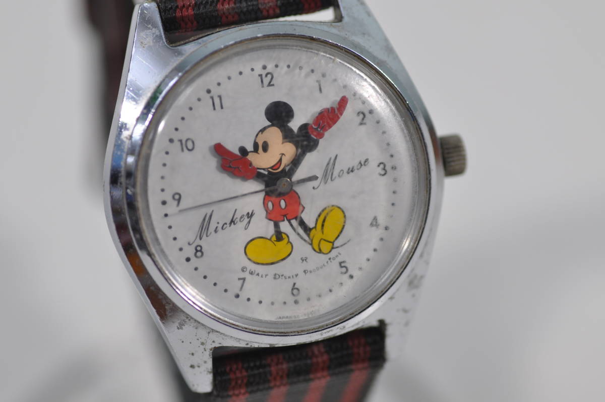 ミッキーマウス SEIKO セイコー ディズニー 手巻き ジャンク 5000-7000 
