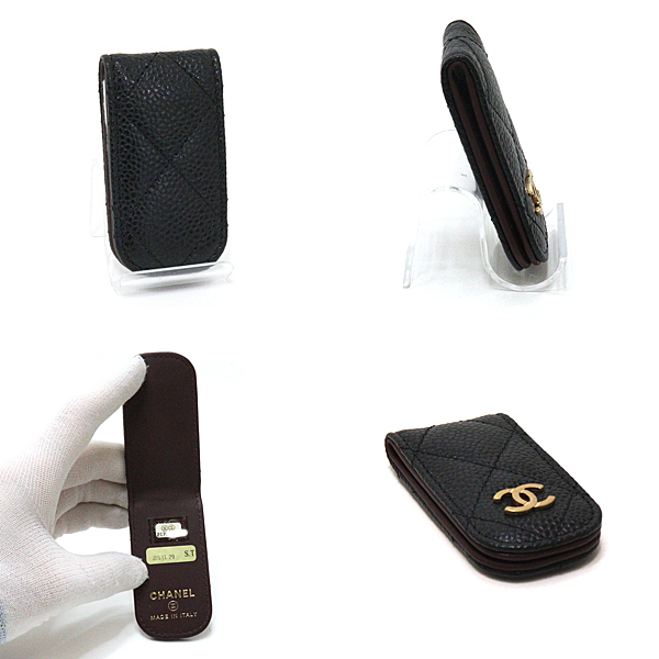 CHANEL シャネル マトラッセ マネークリップ ココマーク キャビア