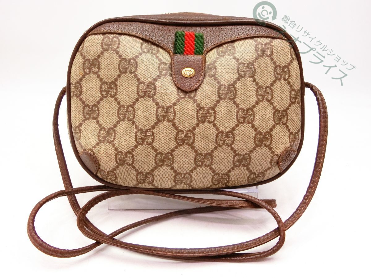 人気SALE，本物保証 A4754 GUCCI グッチ GG シェリー PVC レザー ショルダー バッグ(かばん、バッグ)｜売買されたオークション情報、yahooの商品情報をアーカイブ公開 - オークファン かばん、バッグ