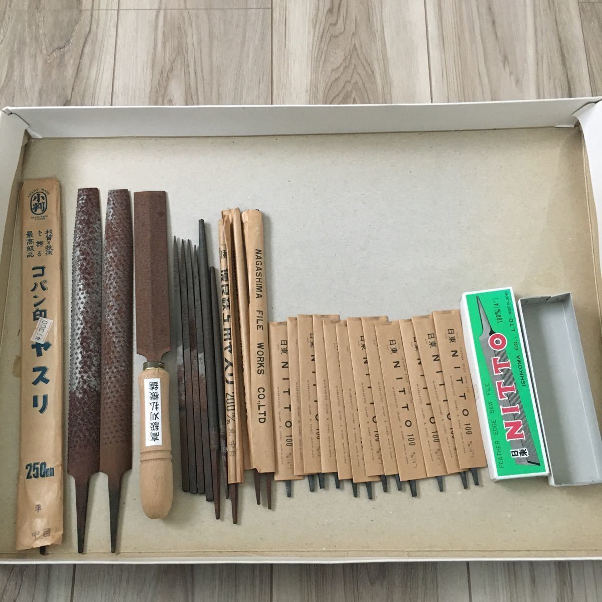  金物店在庫品 品 棒ヤスリ 25点まとめて 日東 カクチョウ コバン印 013(鉄工やすり)｜売買されたオークション情報、yahooの商品情報をアーカイブ公開 - オークファン 鉄工やすり