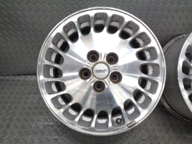 良品!! 日産 Y33 シーマ 純正 16 インチ ポリッシュ アルミ ホイール 4  