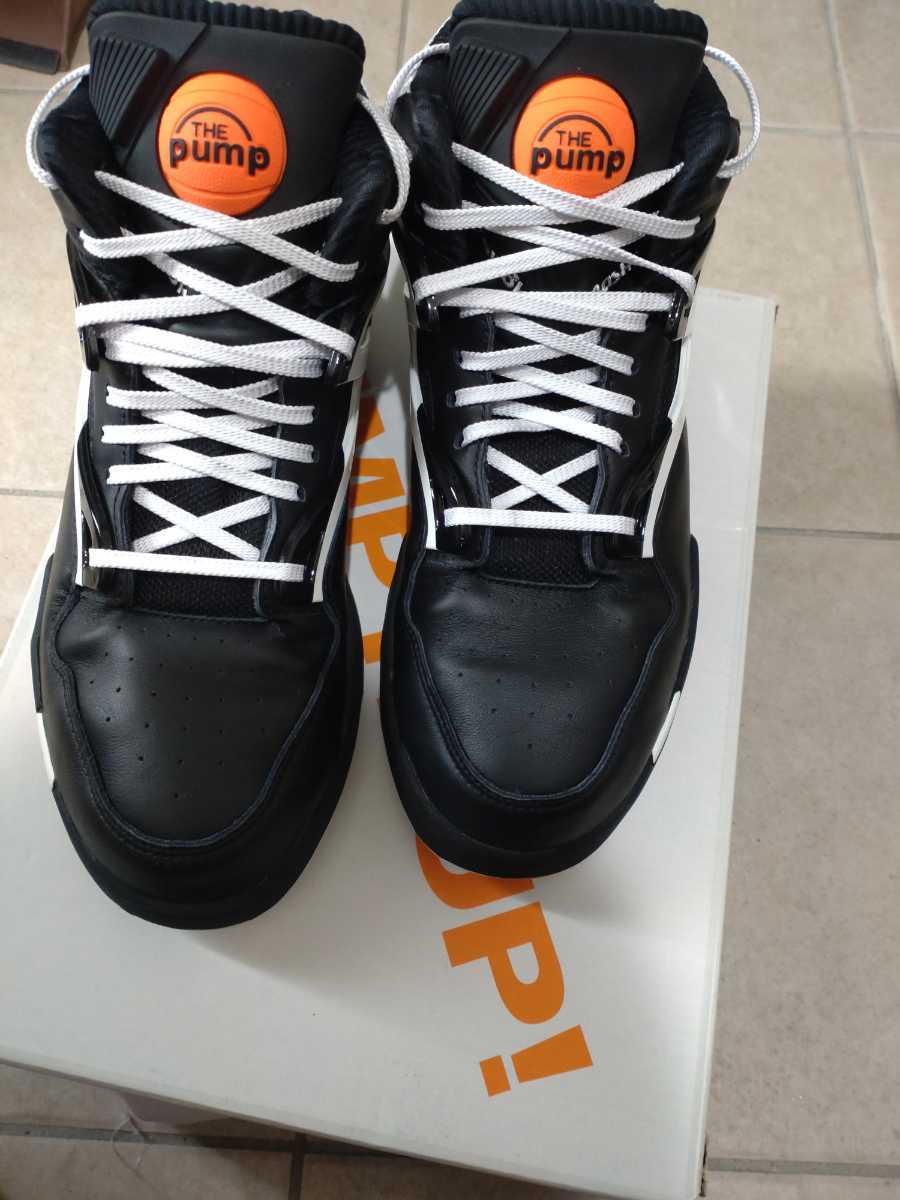 REEBOK OMNI ZONE 2 ブラック オムニゾーン2 27cm リーボック 黒 PUMP ポンプ ディー　ブラウン