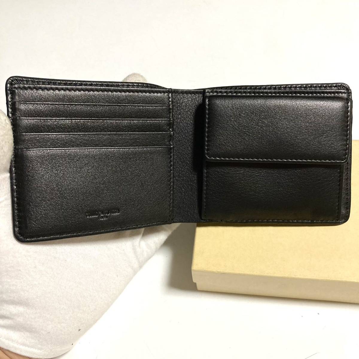 未使用 COMME CA DU MODE二つ折り財布 コムサデモード 財布 牛革 