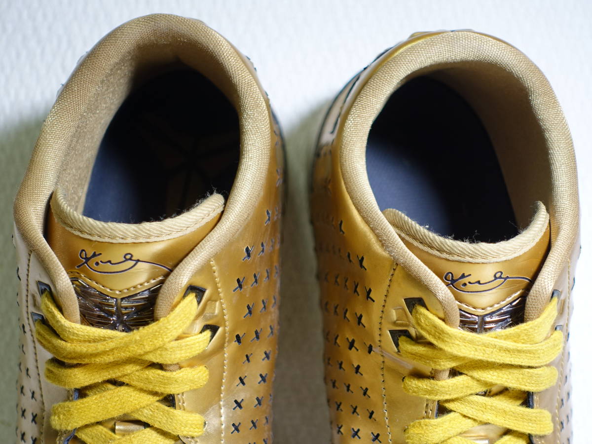 ◇ NIKE ナイキ KOBE X MID EXT コービー 10 ミッド METALLIC GOLD 