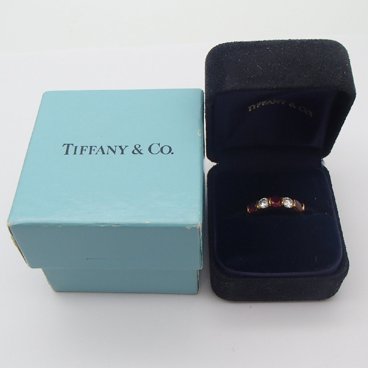 ◎Tiffany&Co ティファニー ルビー ダイヤ リング /K18 約4.4g/750 