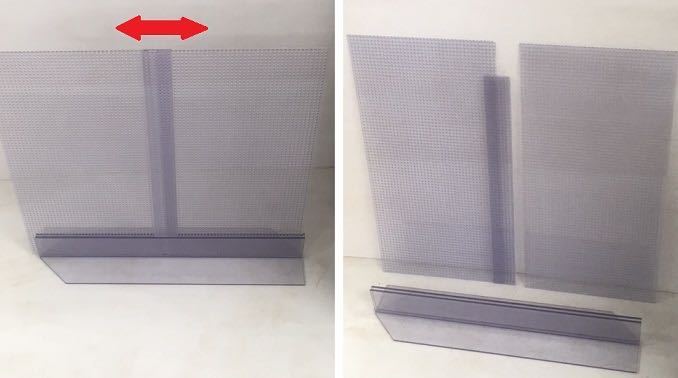 特注パンチフィルター　セパレーター　オールガラス水槽に　奥行き・高さ450用 特注 パンチ仕切り ・900x450x450水槽用 - Yahoo!オークション 0