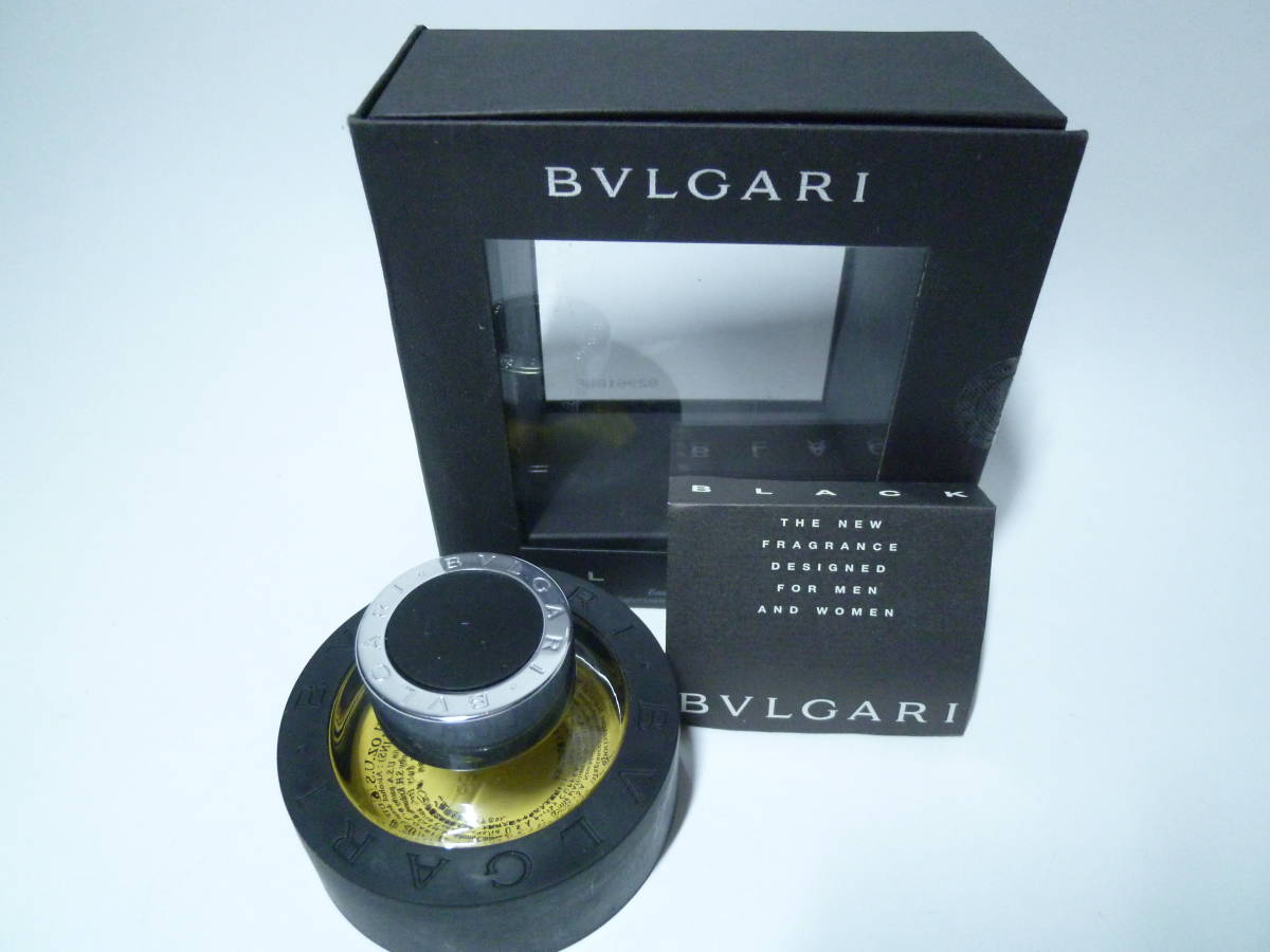 ◎ BVLGARI ブルガリ BLACK ブラック オードトワレ 75ml EDT 香水 残約