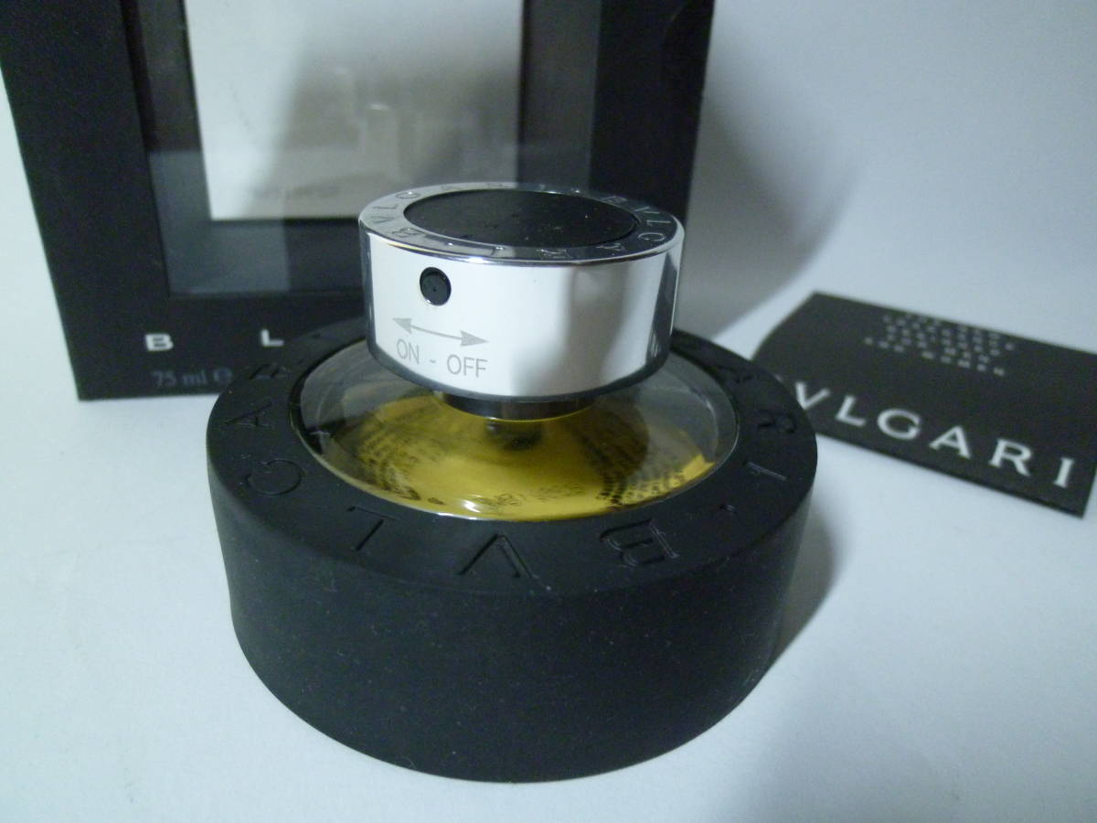 ◎ BVLGARI ブルガリ BLACK ブラック オードトワレ 75ml EDT 香水 残約
