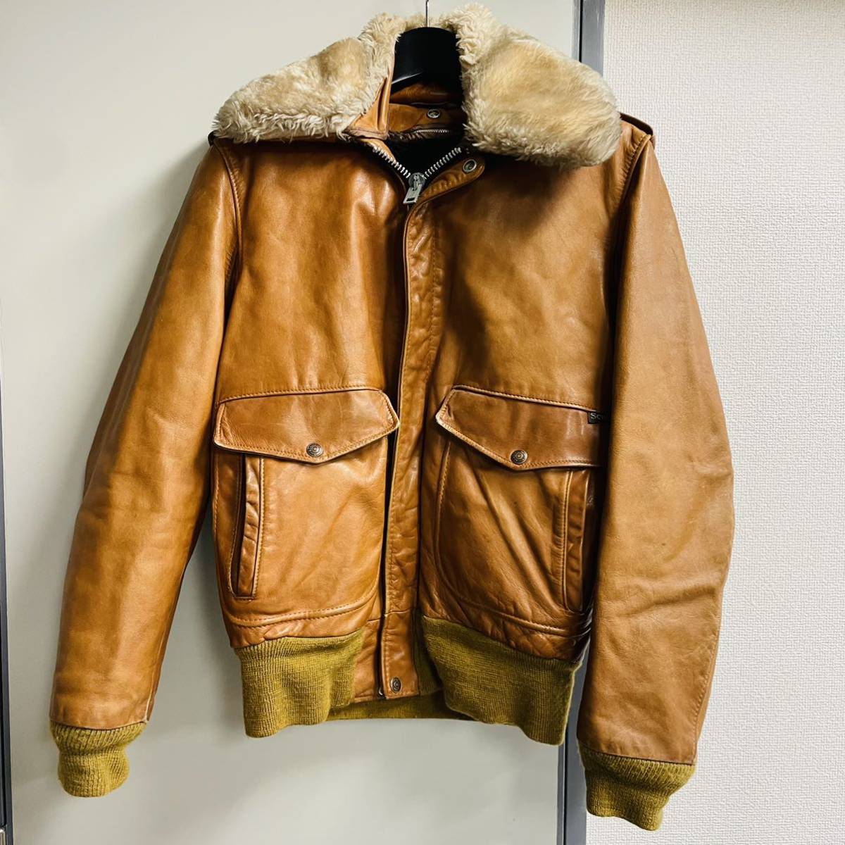 Schott ショット レザー フライトジャケット IS674MS キャメル 革 