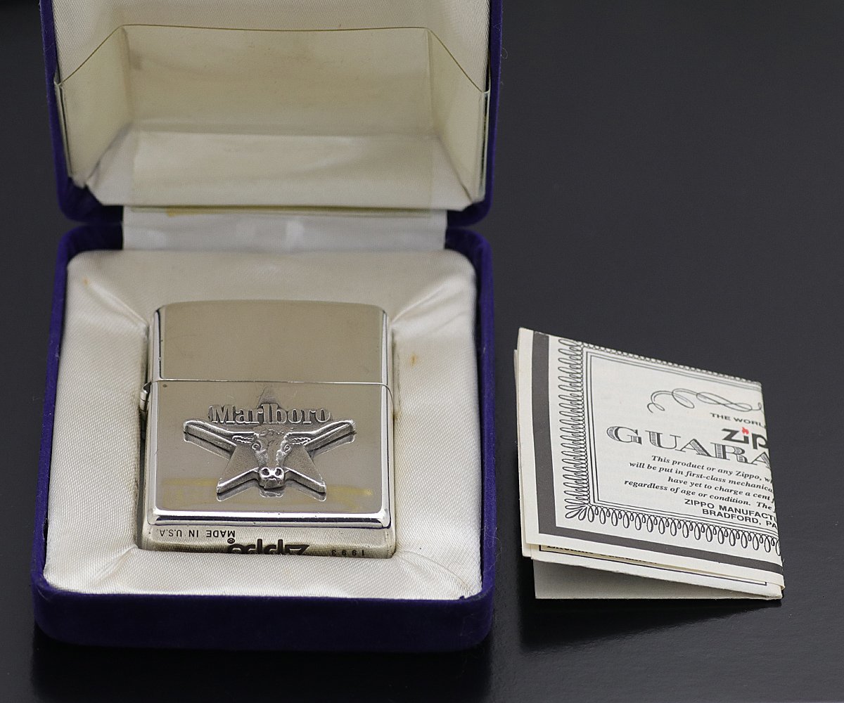 1円～ 良品 ZIPPO ジッポー Marlboro マルボロ ロングホーン 