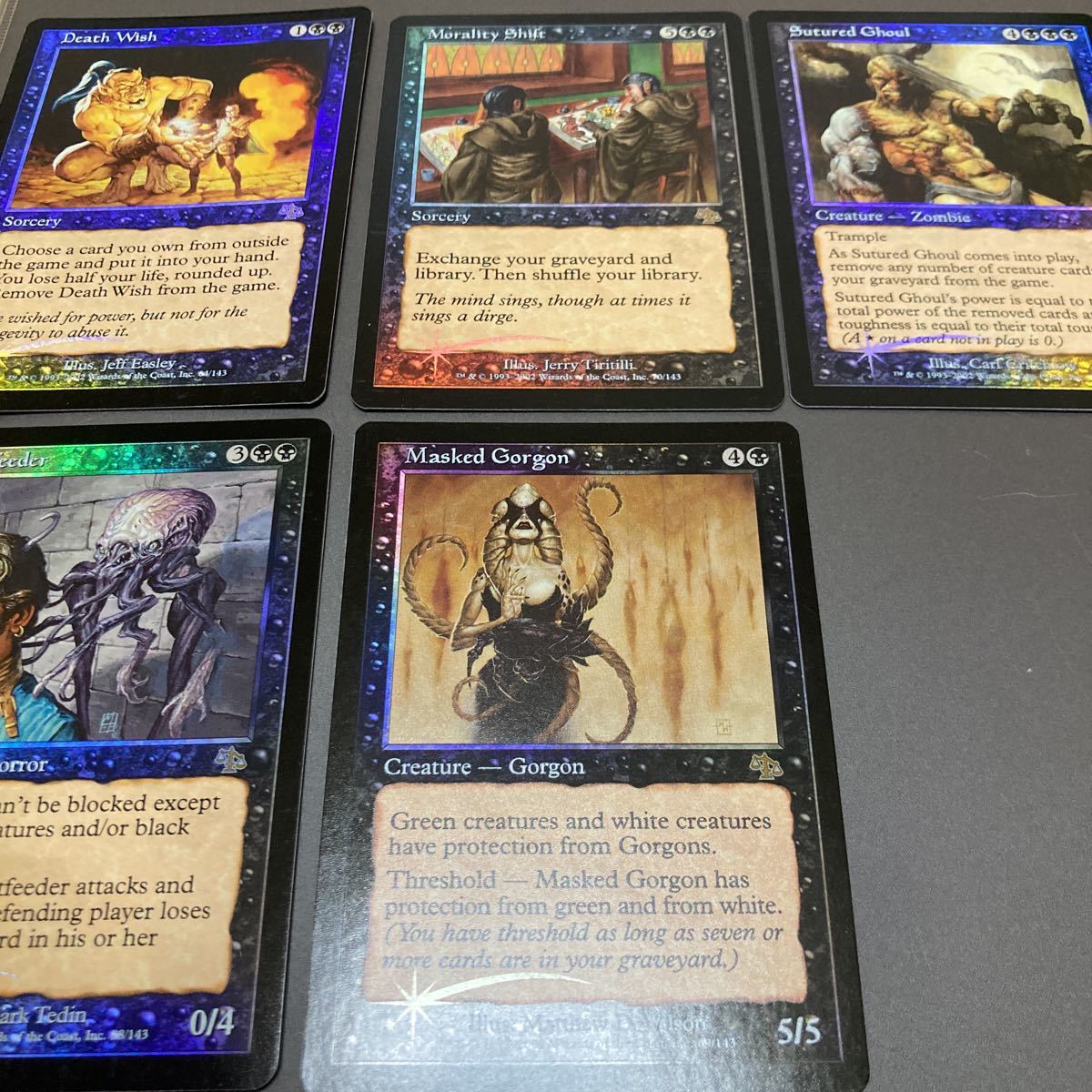 新作入荷，新作 MTG ジャッジメント 黒 英語版 レア FOIL 5枚セット 死